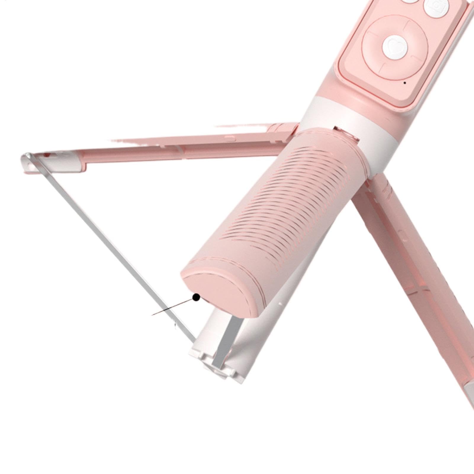 Selfie Stick Treppiede Portatile 67 Pollici Telefono Treppiede Wireless Remote, Supporto Mobile con Luci Led 9.45 Pollici, Selfie Foothold Viaggi per Registrazione,