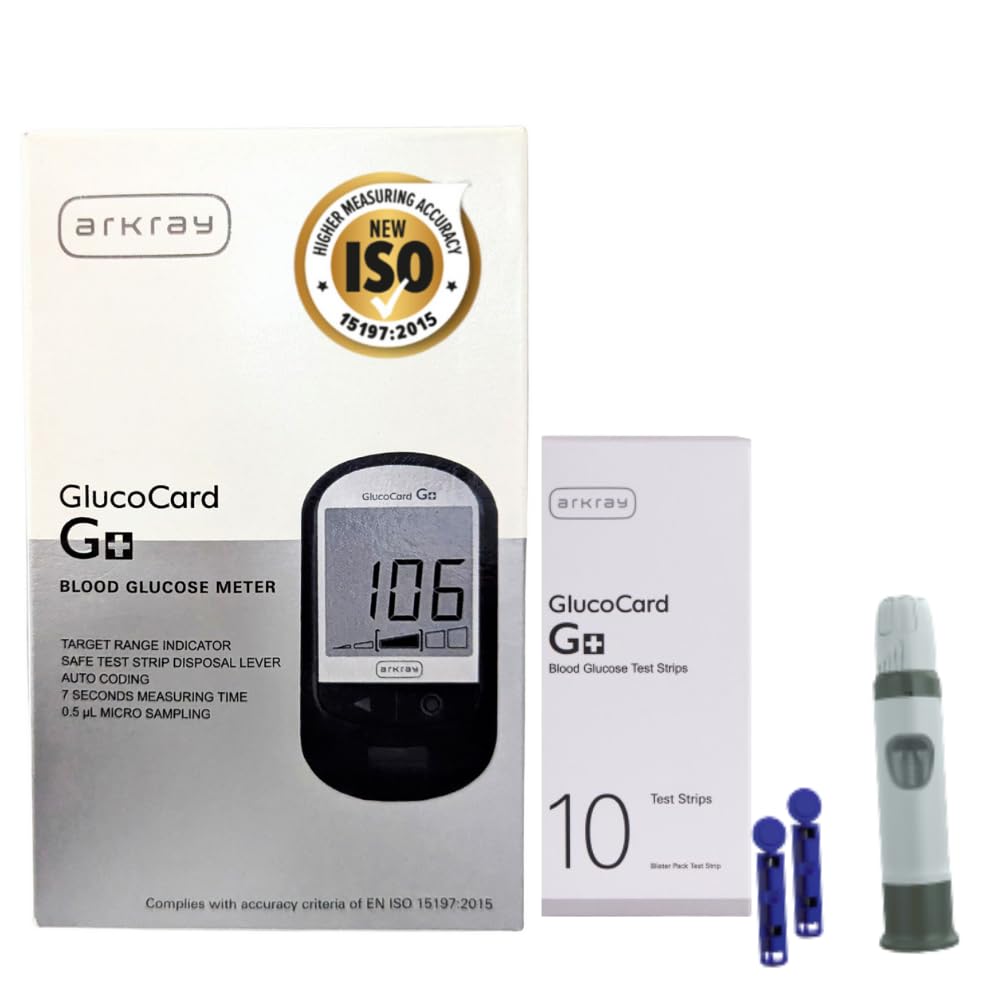 GlucoCard G+ Glucometer – Safe Strip Eject, Japanese Tech, 10 Test Strips-image-46