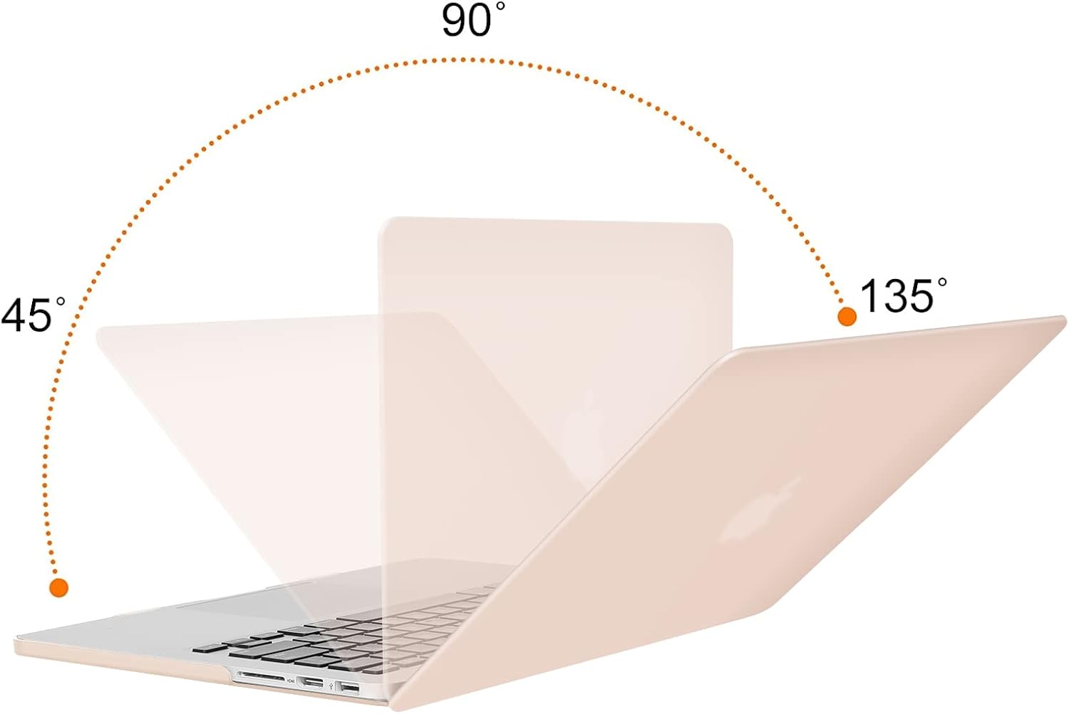 MOSISO Compatible with MacBook Pro 13 inch Case 2015 2014 2013 end 2012 Older Version (Models: A1502 & A1425) with Retina Display, Protective Plastic Hard Shell Case Cover, Camel