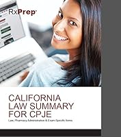 RxPrep's California Law Summary for CPJE 0692704515 Book Cover