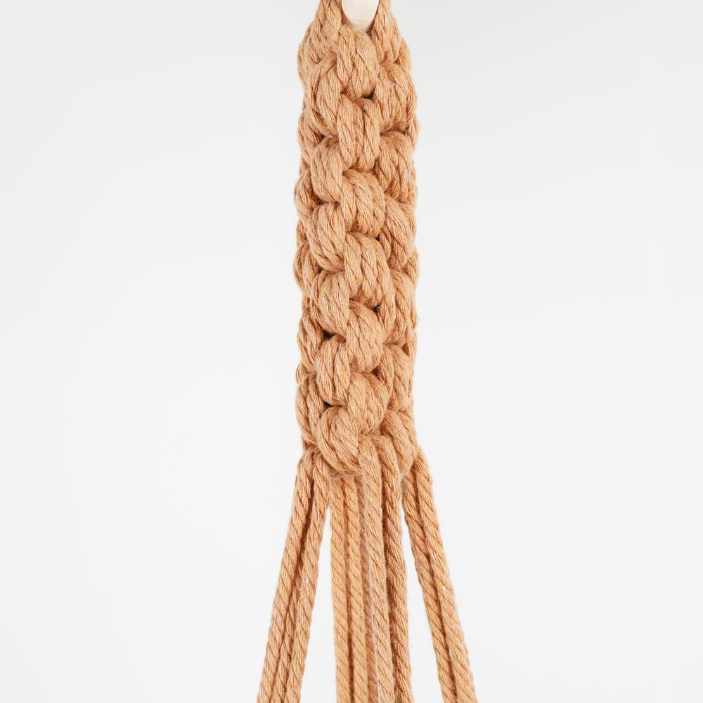 janeunique Macrame Plant Hanger Indoor Outdoor Hanging Plant Potted Plant Flower Holder Boho Style for Garden Home Decor (Pot not include) - Image 3