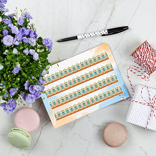 Ph Pandahall Floral Clear Stamp Mandala Flower Background Stamps Vintage Silicone Seal Stamp Bag Rubber Stamps Transparent Decor Paper For Card Making Photo Album Journal Diy Scrapbooking 6.2X4.3Inch #TOP3