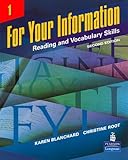  For Your Information: Reading and Vocabulary Skills, DVD (Levels 1 and 2)