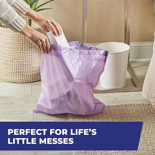 Hefty 4 Gallon Small Trash Bags, Purple, Fabuloso Lavender Scent, 20ct - image 6