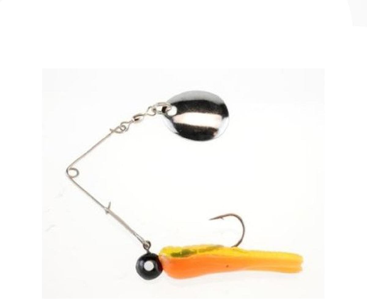 Johnson Johnson Beetle Spin Nickel Blade Black Chartreuse 1"