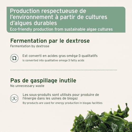 Huile d'algues AniForte Chiens et Chats 50 ML – Huile végétalienne hautement concentrée en oméga-3 Issue d'algues, favorise Les articulations, Le métabolisme, Le Pelage et la Peau – Image 5