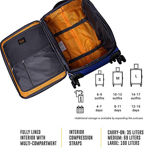Lucas L3841-43-20U Ultra Lightweight Carry On - Expandable Softside 20 Inch Luggage thumb #6