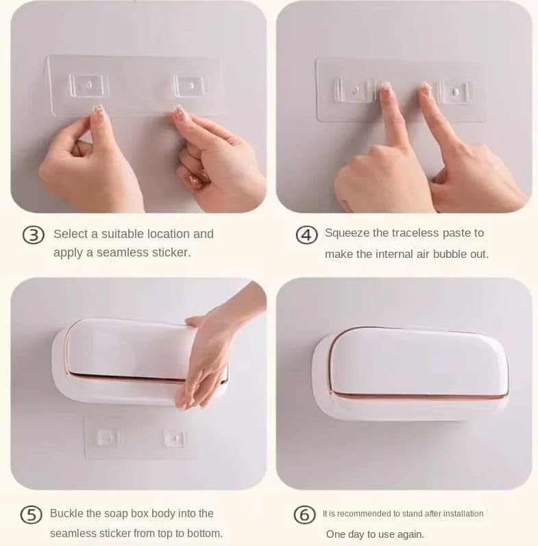 Ultreos Elegant Soap Holder with Lid & Drain Tray β Modern, Hygienic & Space-Saving Bathroom Decor 3