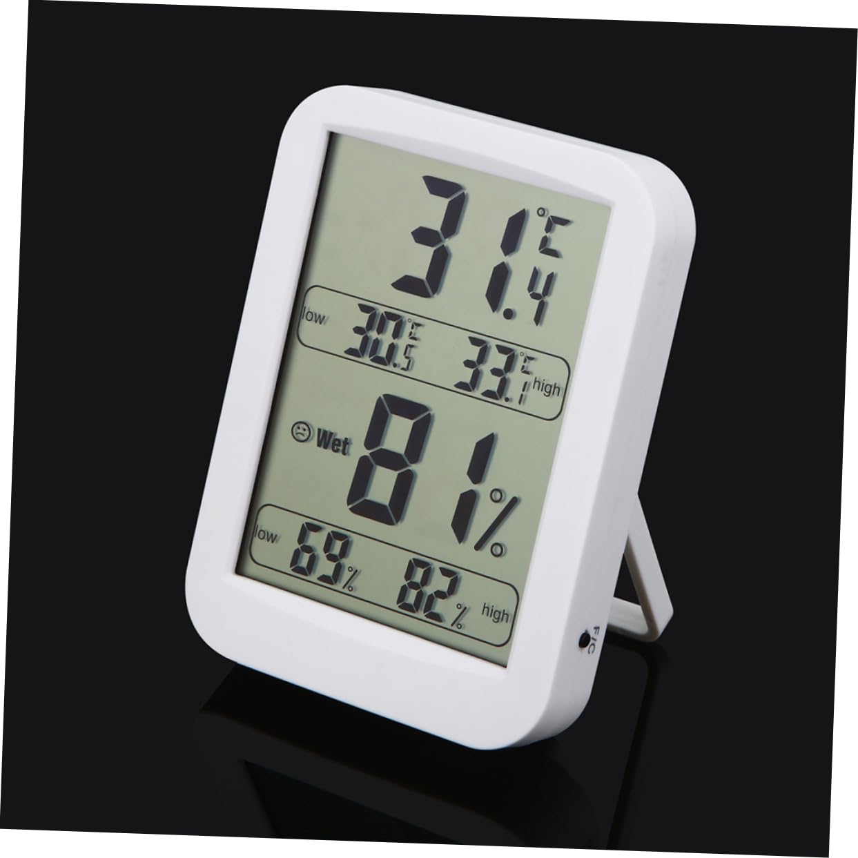 Hygromètre D'intérieur Numérique Grand Écran Abs, Haute Stabilité | Thermometre Interieur Digital, Mesure de L'humidité, Maison Chambre Bébé