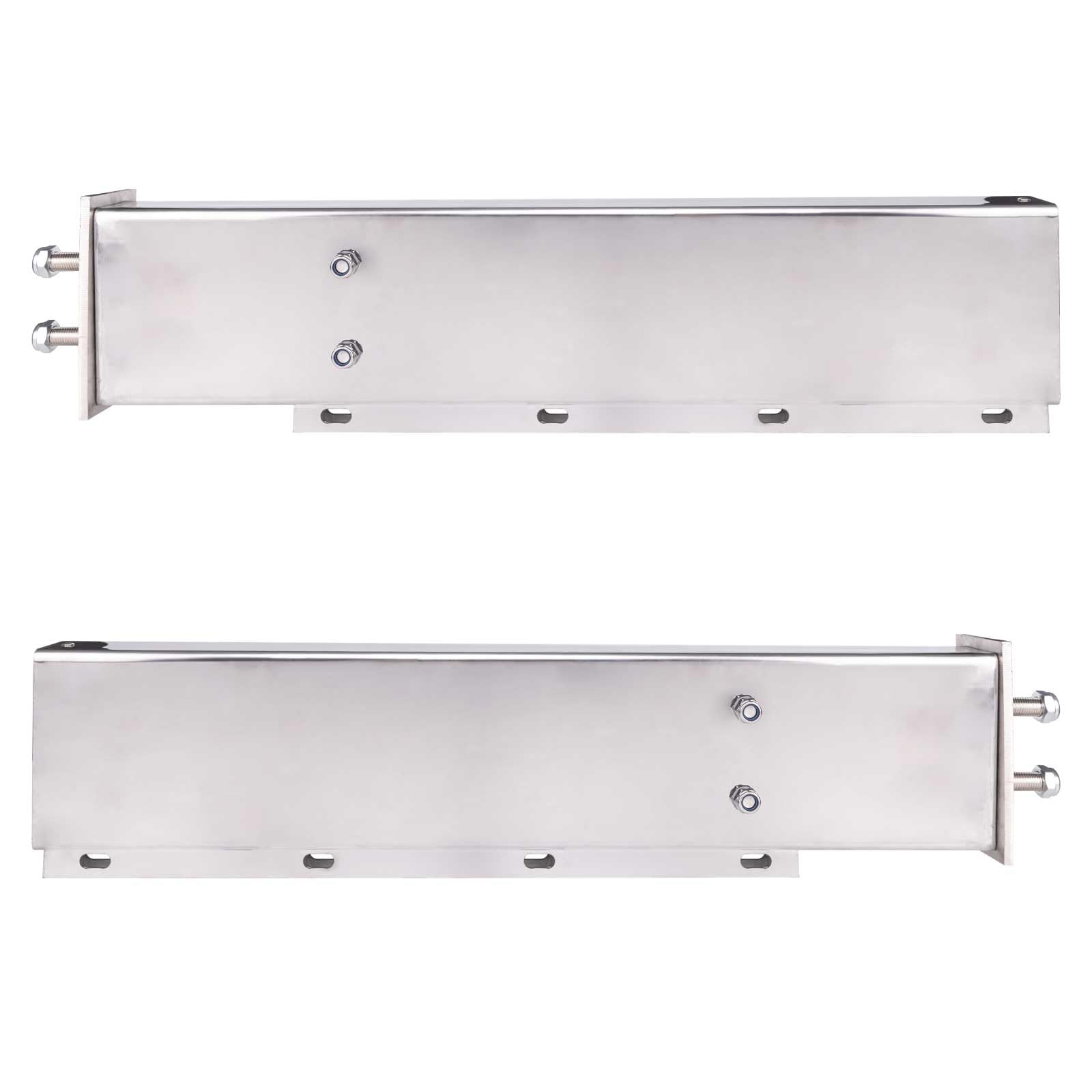 Colgador de solapa de barro con resorte superior plano con espacio de pernos de 2 1/2 pulgadas y agujeros redondos de 4 pulgadas