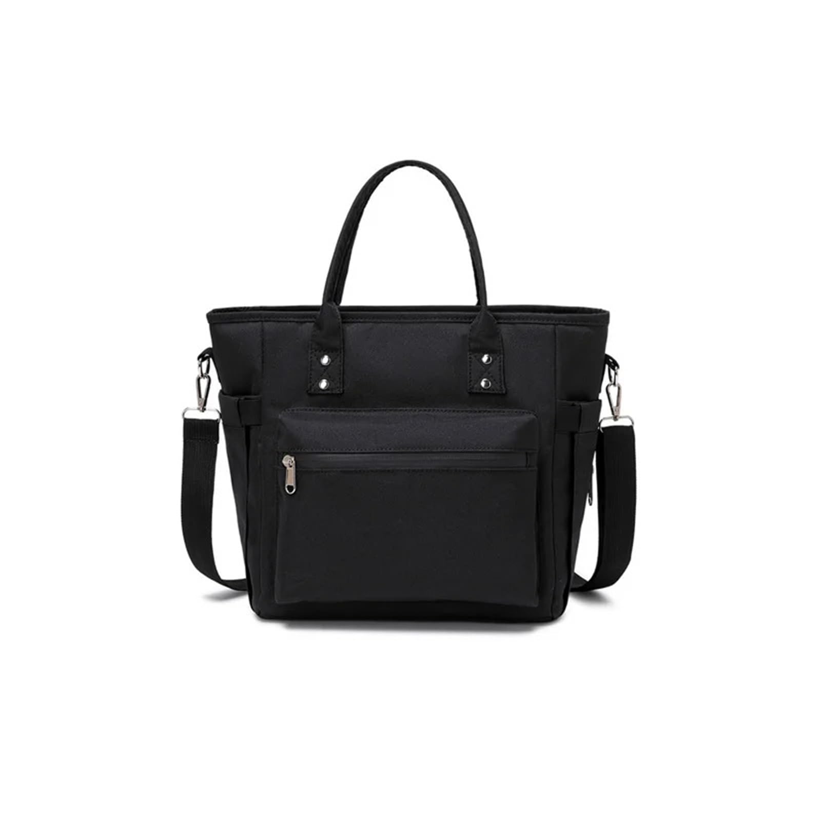 2 Bolsas térmicas Impermeables Oxford para Mujer, Tipo Fiambrera portátil de Gran Capacidad (Negras)