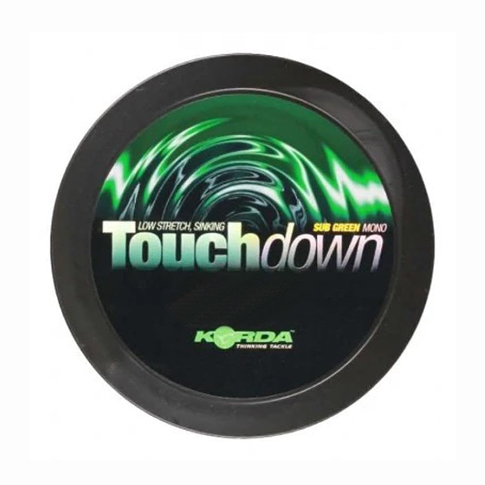 Korda Touchdown Sub Green Fishing Line, 12lb 0.35mm 1000m, Monofilament, Abrasion Resistant Low Stretch Fast Sinking Casts Well