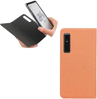 2in1 Case for Onyx Boox Palma 2 / Palma 1, Magnetic Detachable Flip Cover and Inner MagSafe Compatible TPU Jelly Case with Built-in Magnets with Auto Sleep/Wake Function for Palma2 OrangePink