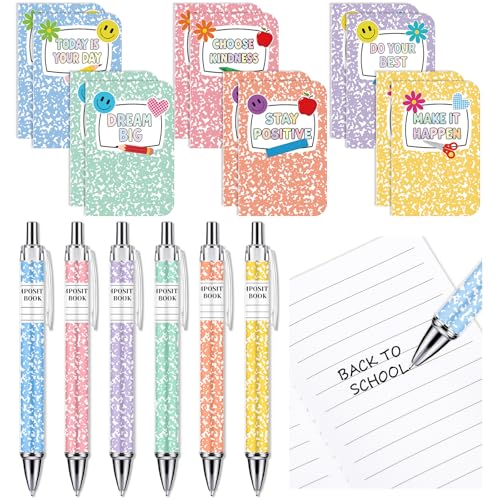 Stylos à bille rétractables contre les ratures, écriture fluide pastel
