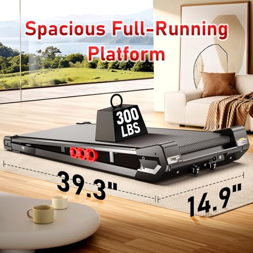 Image of FUNRAY Under Desk Vibration Walking Pad - 3 in 1 Vibration Plate Treadmill with Remote Control, Quiet Brushless with 5% Manual Incline, Portable for Home Office