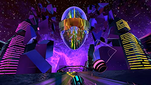 Synth Riders PS4 videojuego musical de ritmo y baile retro cyberpunk 6