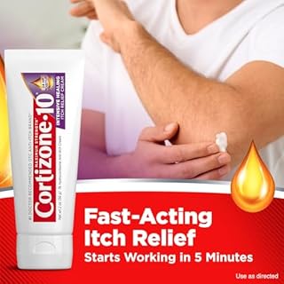 Cortizone-10 Maximum Strength Intensive Healing Itch Relief Cream, 1% Hydrocortisone, Fast-Acting, Anti-Itch Cream for Bug Bites, Rash, Eczema, Psoriasis, Poison Ivy, Oak, Sumac & More, 2 oz