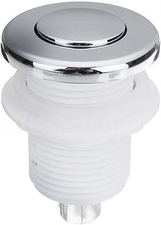 Air Button Switch, 28/32/34mm Waterproof Air Pressure Bath Switch, Tub Spa Massage Bath Garbage Waste Disposal Toy Air Switch Push Button, Easy Install Multipurpose Pneumatic(White,Size:32mm)