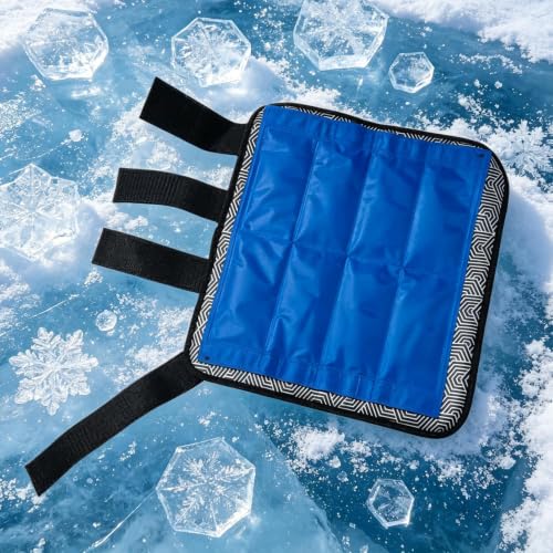 Botas de hielo para caballos con compresión fría reutilizable para recuperar tendones 3