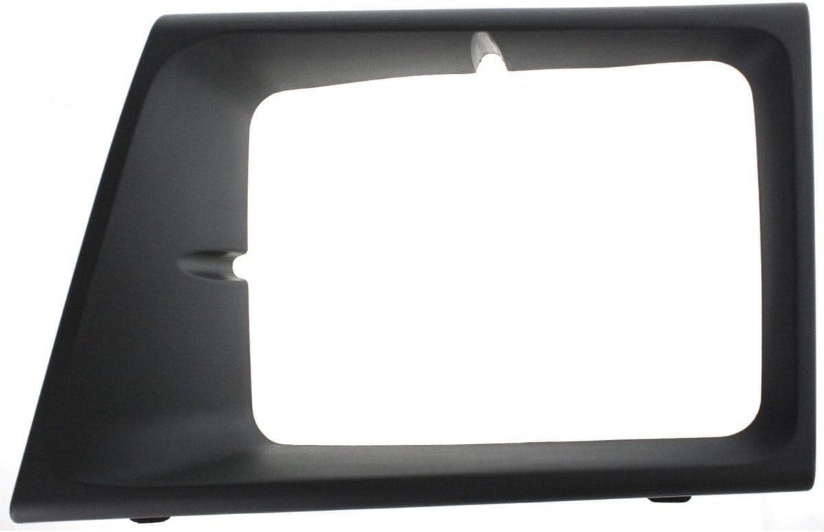 DAT AUTO PARTS Front Left Driver Side Head Light Door Molding Insert Cover Grille Bezel Trim Replacement For 2003-2007 Ford E-150 Econoline Matte Gray Headlight Textured Plastic FO2512159 2C2Z13064AAB