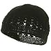 Hand Crocheted Beanie (02)-Black W16S27C