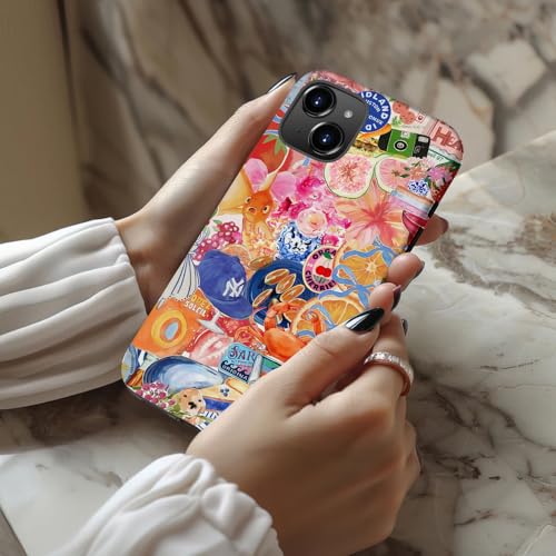 Coque iPhone 15 fleurs sauvages idée cadeau idéale pour fille