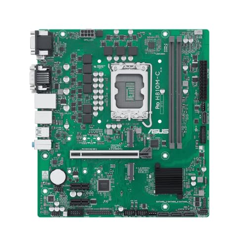 PRO H810M-C-CSM, Scheda Madre Intel, 6+1+1+1 Fasi di Alimentazione, Slot DDR5, PCIe 5.0, Adatta per PC AI-Advanced, 2 Slot M.2, DisplayPort, VGA, HDMI, USB-A e USB-C 10Gbps, Nera - Scheda madre - Immagine 1
