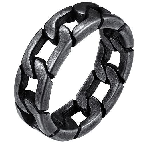 Bague à maillons cubains en acier inoxydable de haute qualité ChainsHouse