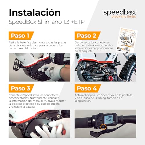 Miniatura 6 de Speedbox 1.3 Para Shimano Ep8 E-Tube Port Di2 Satellite System Compatible Con Chip De Tuning De Bicicleta Eléctrica