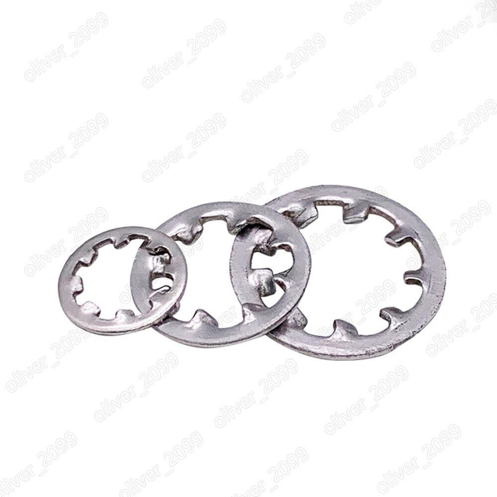 304 Stainless Steel Toothed Lock Washers with Internal Teeth M2 M3 M4 M5 M6-M30 (M14,200)