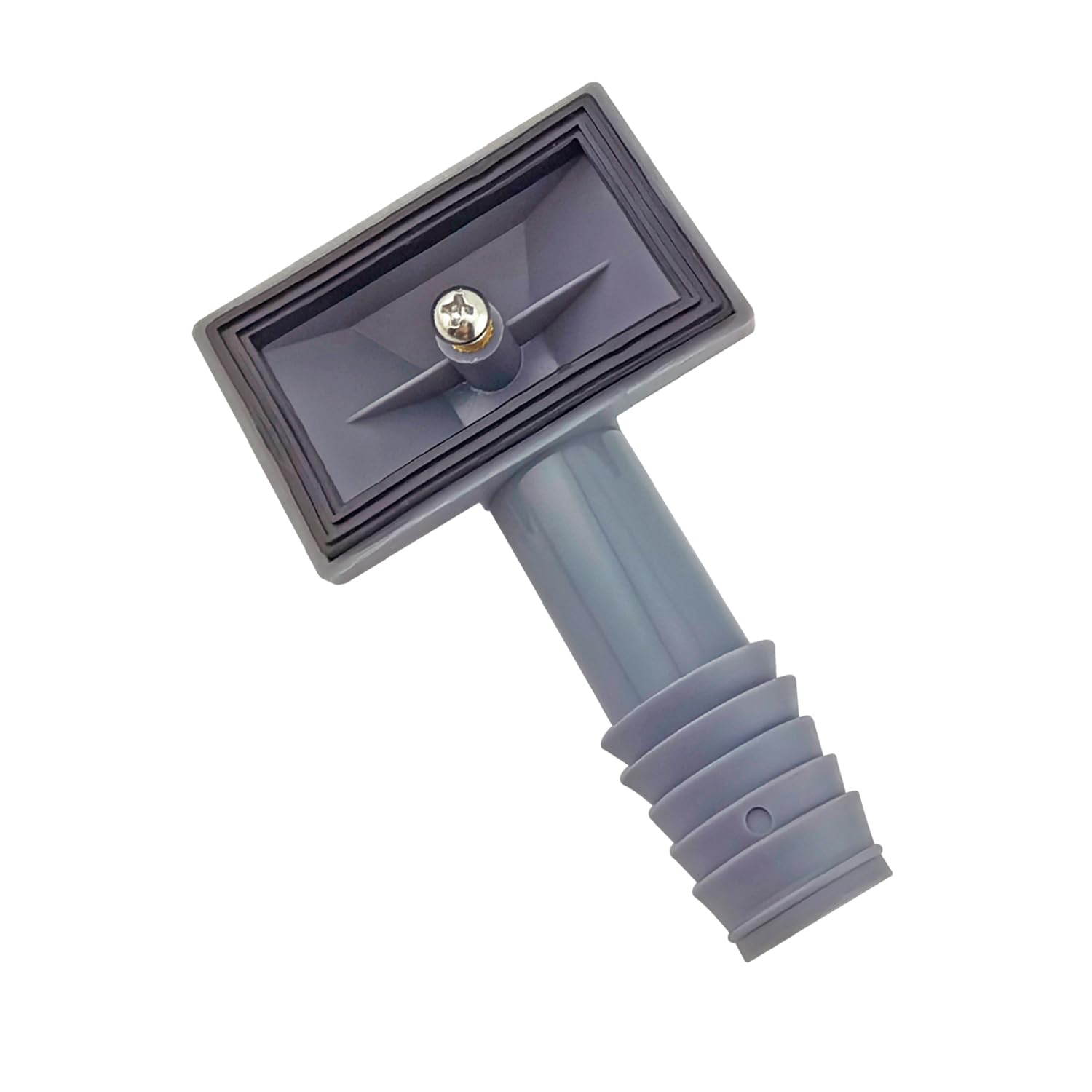 Ctyjia 1 Piece Sink Overflow Head, 40x64mm Rectangle Interface Sink Overflow Joint with Gasket, for Stainless Steel Sinks
