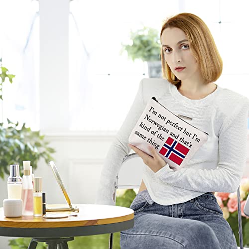 BLUPARK Norwegian Gift Norway Flag Cosmetic Bag for for Norwegian Women (I'm Norwegian)4