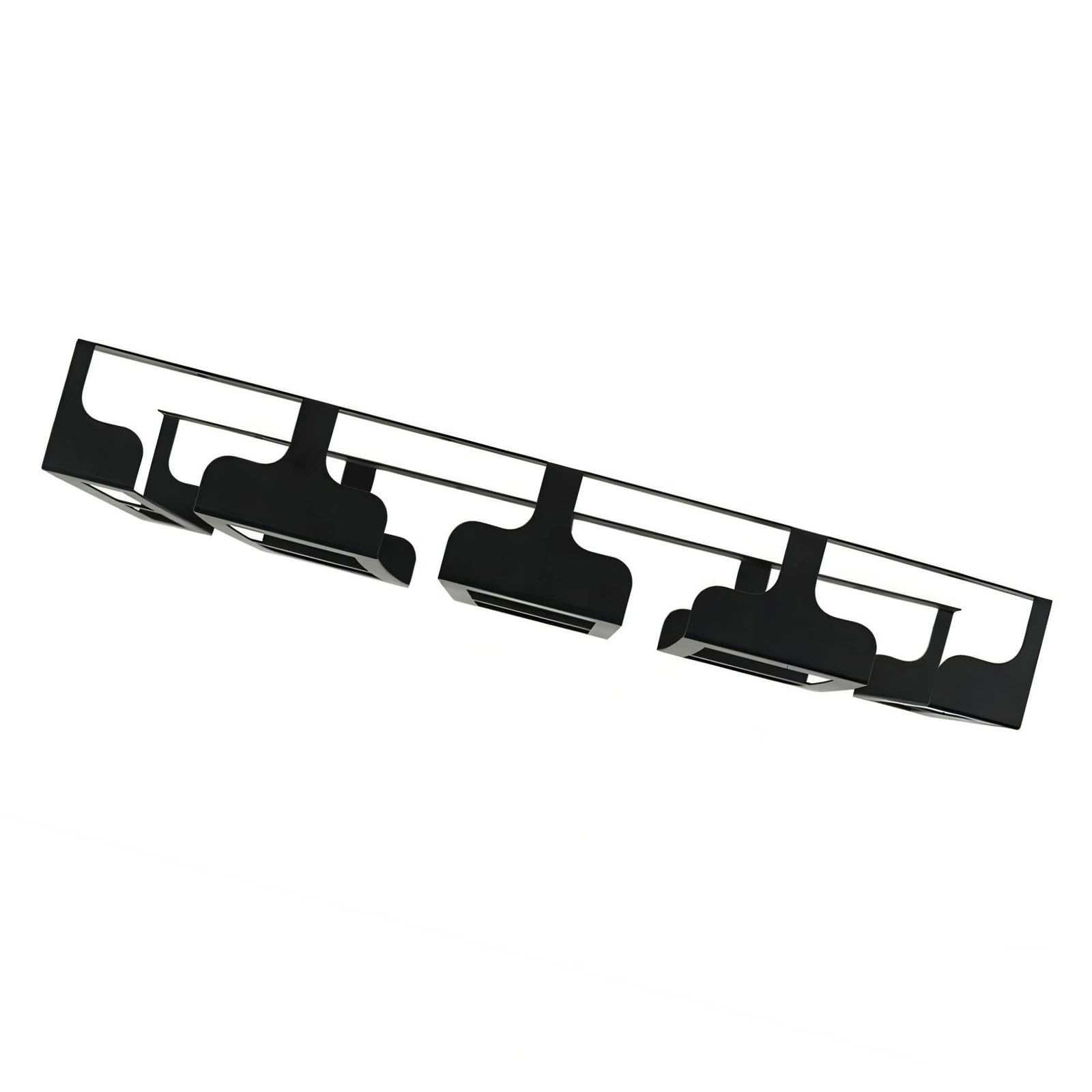 Mekalero Modern Cabinet Wine Glass Rack Metal Hanging Holder for Stylish Kitchen Arrangement Stylish Wine Glass Display