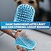 BluePet Badebürste Gummistriegel Für Kurzhaar Hunde & Katzen mit Massageeffekt I Entfernt loses Deckhaar, Staub & Schmutz I Idealer Badestriegel zum Einmassieren von Hundeshampoo