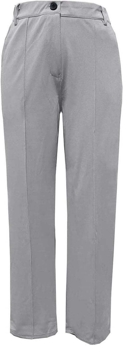 HGps8w Women's High Waisted Straight Leg Dress Pants Versatile Business Casual Stretch Work Pencil Pants with Pockets