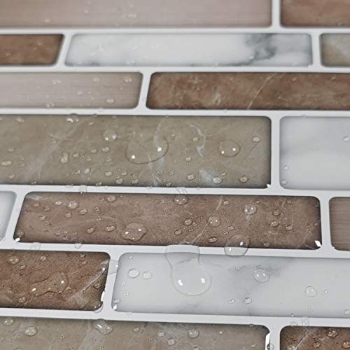 Art3d 10-Sheet Premium Stick On Kitchen Backsplash Tiles, 12