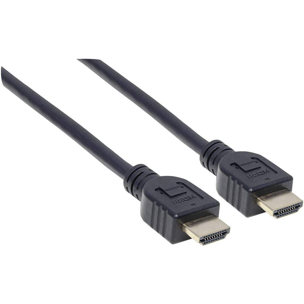 Manhattan 353960 Intellinet High Speed kabel HDMI z kanałem Ethernet, 8 m, ekranowany (certyfikat CL3 do instalacji ściennych), czarny