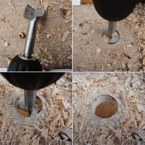 Foret à bois à centrage automatique haute résistance avec embouts TCT de 40 mm