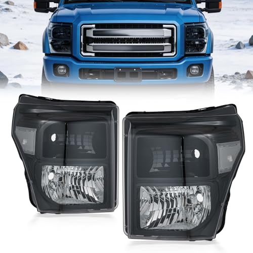 VRC Headlights Replacement Compatible with 2011-2016 Ford F250 F350 F450 F550 Super Duty Headlamp Replacement Driver & Passenger Side