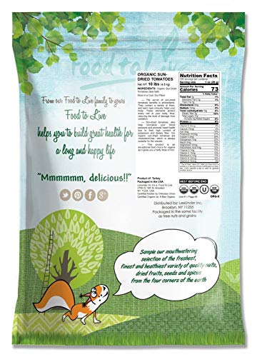 image for Food to Live Organic Sun-Dried Tomatoes with Sea Salt, 10 Pounds - Sal