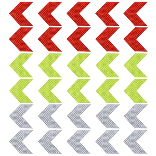 PATIKIL Autocollants Réfléchissants Arrow, 30 Pièces 2.6