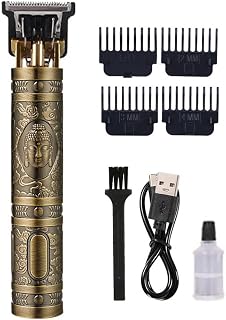 ZJchao Professional Hair Clippers Cordless Trimmer with Dragon and Buddhas Metal Body for Stylish Haircuts and Beard Grooming (Buddha headBZ-2)