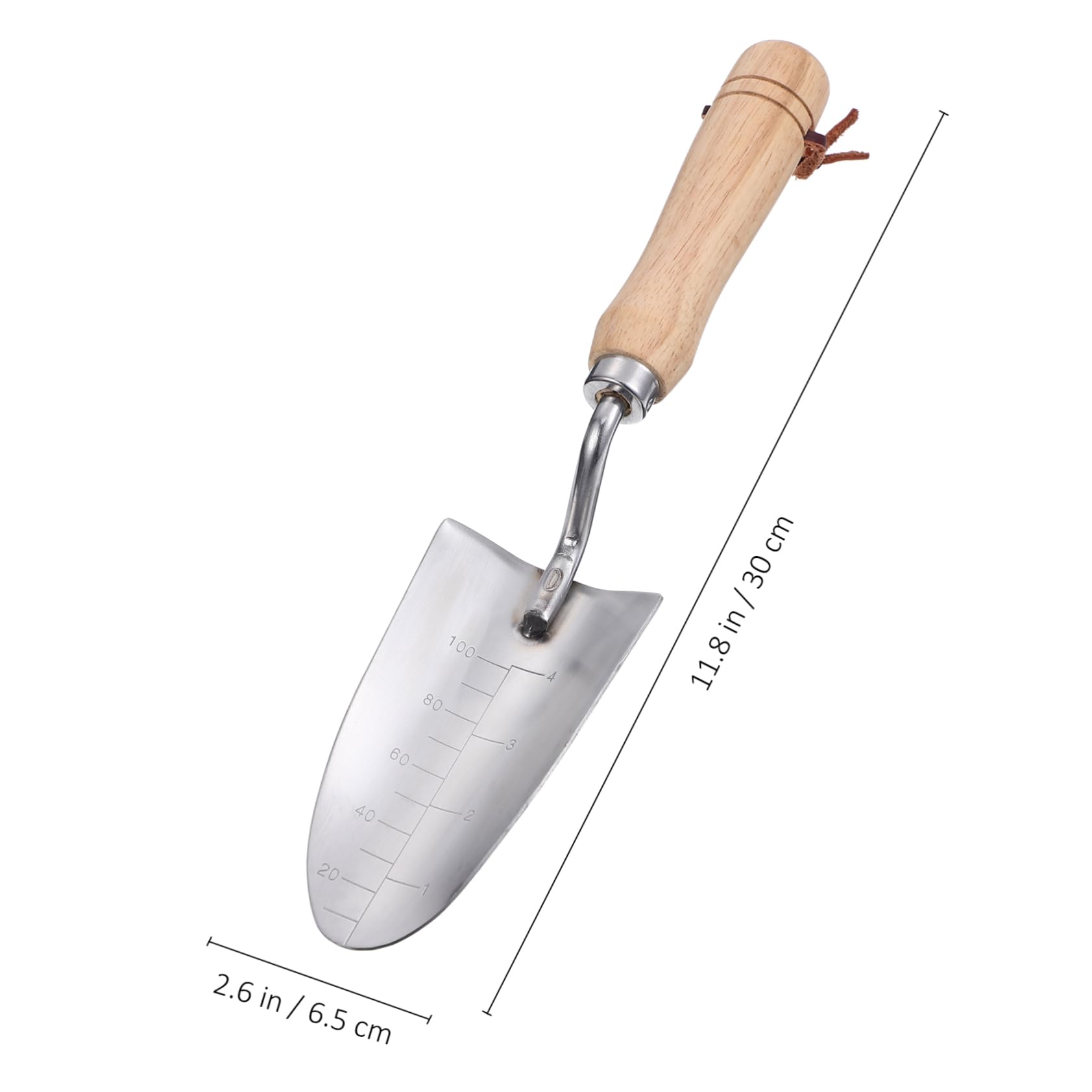 VANZACK 5 Stück Gartenkelle mit Maßstab Robustes Gartenwerkzeug für Präzises Pflanzen und Umpflanzen für Kleine und Gartenarbeit Langlebig und Benutzerfreundlich