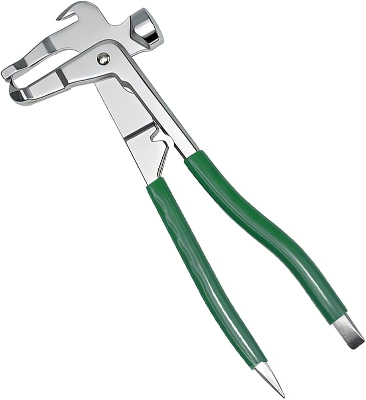 Herramienta de martillo para equilibrar ruedas de auto, alicates de reparación de equilibrio de neumáticos, universal para vehículos (verde)