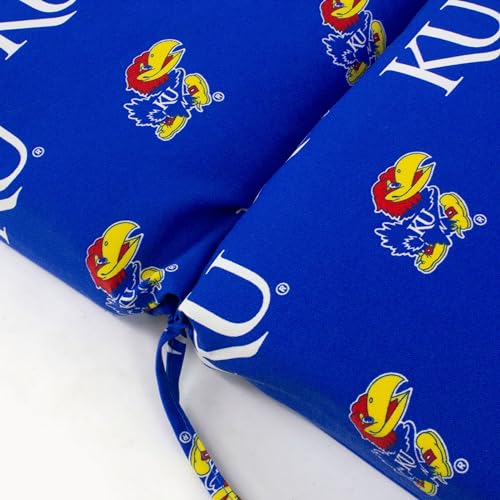 Image of College Covers Everything Comfy Kansas Jayhawks 2 Piece Chair Cushion
