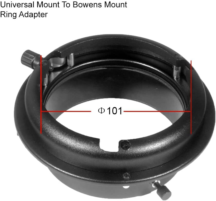 Universal Mount to Compatible with Bowens Mount Speedring Speeding Ring Adapter Adaptor Converter for Studio Flash Moonlight Strobe Light