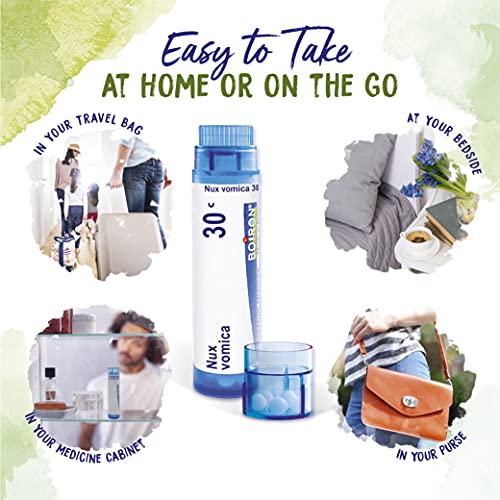 Boiron Nux Vomica 30C Homeopathic Medicine for Hangover Relief, Upset