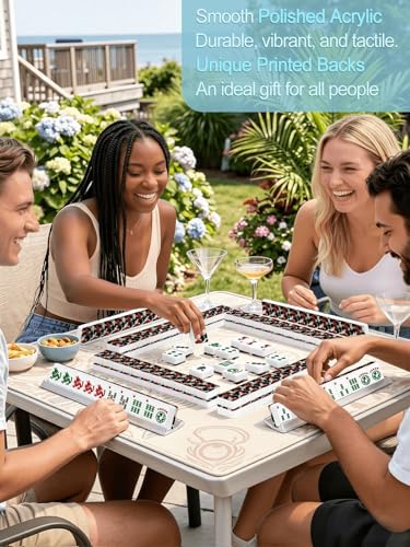 Set de fichas American Mahjong con estuche y dados miniatura 5