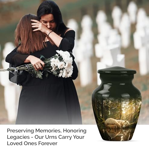 Image of Bear Urn - Small Urns for Human Ashes Keepsake - Urns for Ashes Adult Female Mom - Burial Urns for Cremated Remains - Cremation Urns - (3 inch Pack of 4)