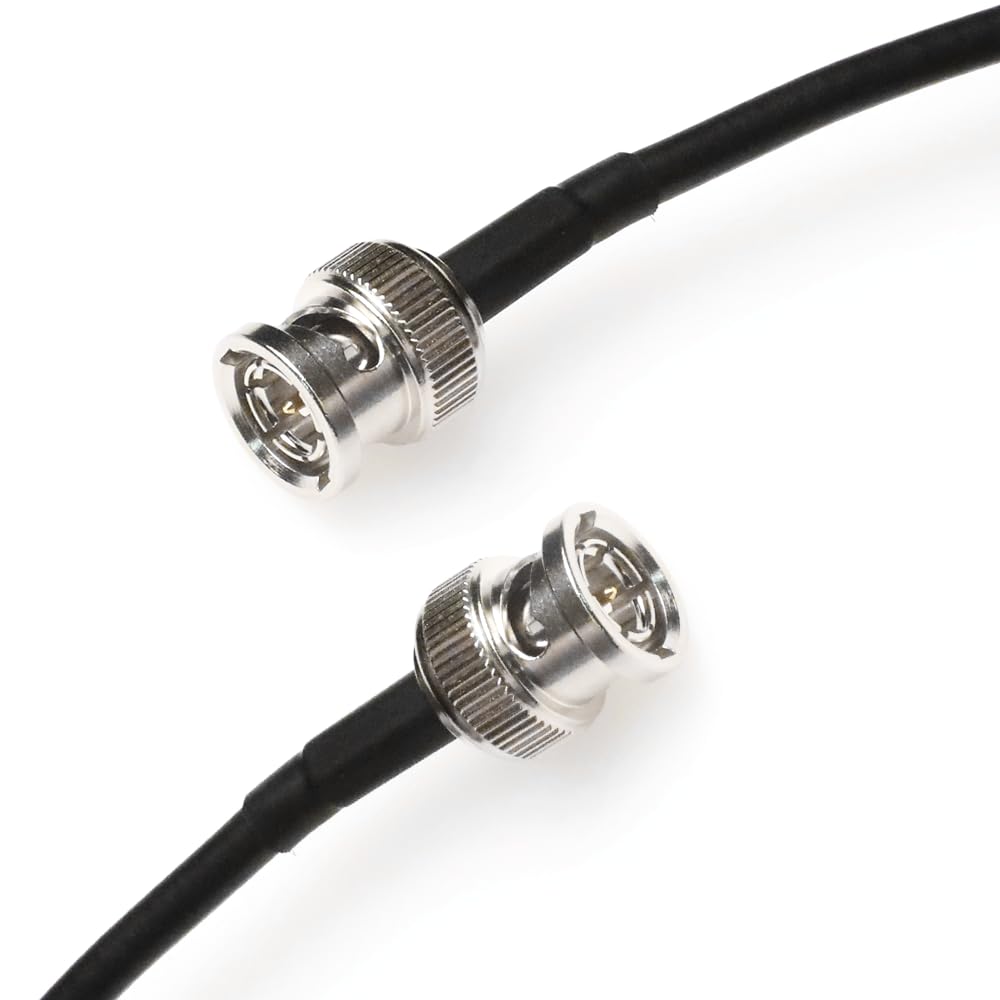 Alvin's Cables - Cable SDI 12G flexible, conectores BNC macho a macho para RED Komodo | Atomos Monitor, cable blindado de 75 ohmios para videocámara 4K, 50 cm